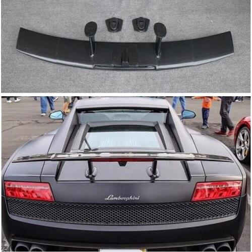 High quality Carbon Fiber Car Rear Trunk Lip Spoiler Wing Fits For Ford Lamborghini GALLARDO LP550 LP560 LP570 2003-2014