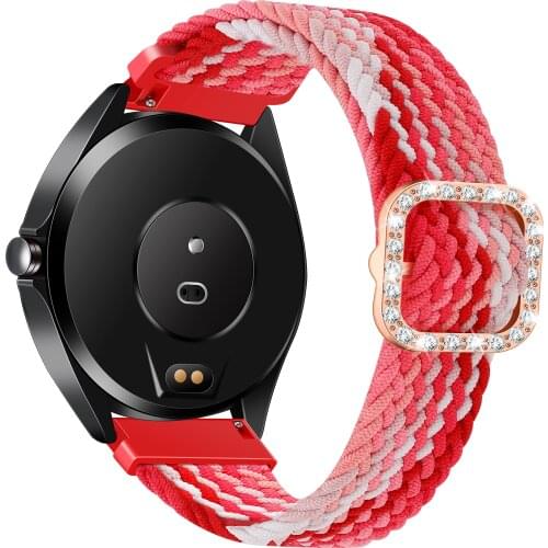 20mm 22mm Braided Solo Loop Band For Huawei Watch GT 2 Pro 2e Strap For Samsung Galaxy Watch 3 45mm Active 2 Gear S3 Bracelet