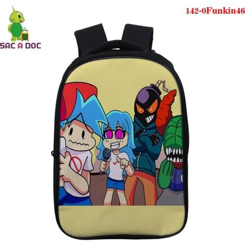 New Friday Night Funkin Cartoon Backpack 3d Printing Backpack Friday Night Funkin Backpacks Casual Travel Bag Students Schoolbag