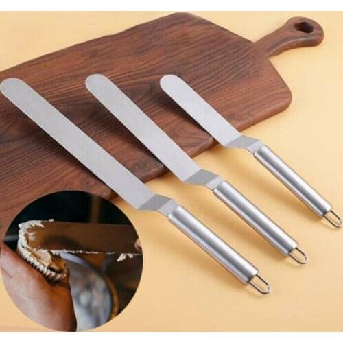 Stainless Steel Cake Spatula Baking & Pastry DIY Tools Portable Cream Spatula Butter Icing Frosting Knife Cake Decoration Tools