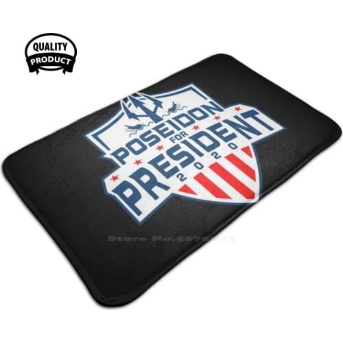 Poseidon For President - Funny Anti - Trump Election T - Shirt 3D Household Goods Mat Rug Carpet Foot Pad Poseidon For Biden