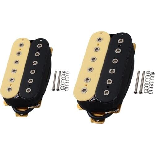 Tooyful Durable 1 Set Metal Guitars Humbucker Pickup with Screws Springs Musical Instrument Parts DIY