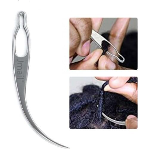 1pc Dreadlock Interlocking Needles Crescent Shape Metal Dreads Hooks Maintaining Hair Tools Braid Accessories