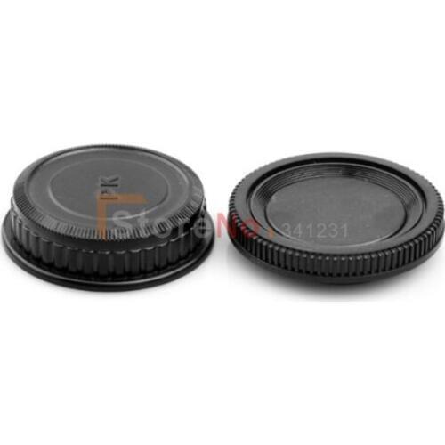 2SET Camera body cap + lens bayonet cap for Pen/tax K-3 K-30 K-50 K-5 K-5 II K-5 IIs K7 K-S1 K-r K10D