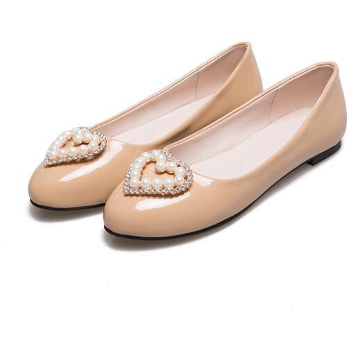 2017 Large EU Size 34-52 Womens Fashion Flats Spring Autumn Shoes Female Ballet Shallow Round Toe Casual Shoes 17-6