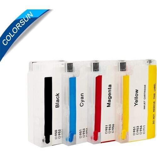 4pc refillable for hp953 954 952 955 XL ink cartridge for HP OfficeJet Pro 8210 8710 8715 8716 8720 8725 8730 with ARC chips