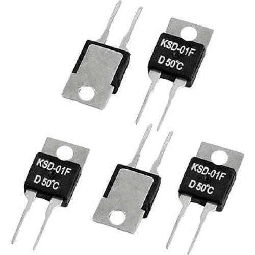 5 x 50C NC Temperature Control Switch Thermostat KSD-01F 250VAC/ 24VDC 1.5A