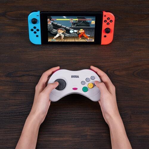 8BitDo SS Wireless Bluetooth Gamepad Controller for SEGA Saturn Style for Nintendo Switch PC MAC Steam Games