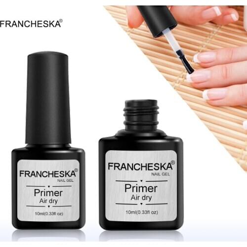 Francheska 10ML Nail Prep Dehydrator 10s Nail-Primer Set Free Grinding Nail Art No Need Of UV LED Lamp Gel Nail Polish Tool