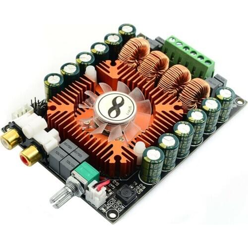 TDA7498E 2X160W Dual Channel Audio Amplifier Board, Support BTL Mode 1X220W Single Channel, DC 24V Digital Stereo Power Amp Mo