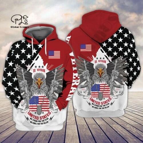 PLstar Cosmos 3DPrint Newest Army Soldier Veteran Art Men/Women Cozy Hrajuku Casual Streetwear Hoodies/Zip/Sweatshirt T-24