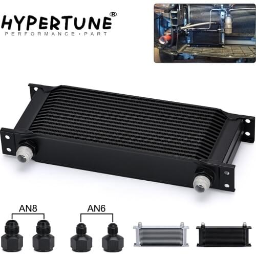 Hypertune - 16 row British type Aluminum Universal Engine transmission oil cooler 16 rows HT7016