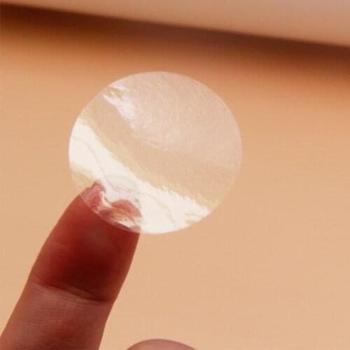 1cm diameter round transparent labels, circle PVC Sealing labels,10mm clear labels stickers 2000pcs/lot, Free Shipping