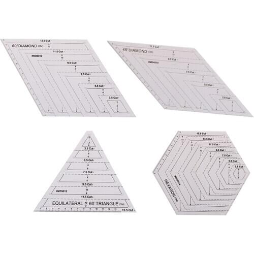 Patchwork Ruler High Grade Transparent Acrylic Rulers Quilting Rule Yardstick Cloth Cutting Rulers DIY Sewing Tools
