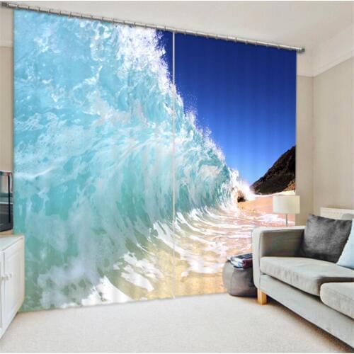 Customized Lavender Luxury 3D Blackout Window Curtain Drapes For Living room Bed room Hotel Wall Tapestry Cortinas