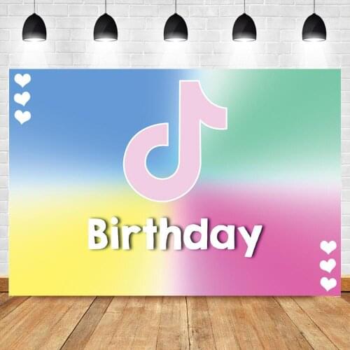 Rainbow Colorful Musical Symbol Background For Photo Video Studio Singer Live Party Photography Backdrops Decor