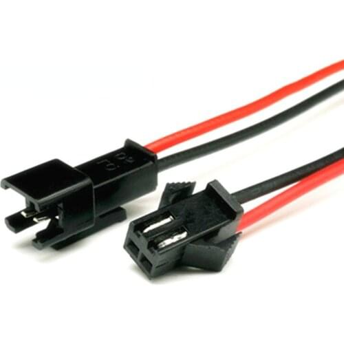 Male to Female Plug Terminal Wire Connector Terminal Line for LED Downlight Ceiling Lamp toy battery cable unilateral 10CM