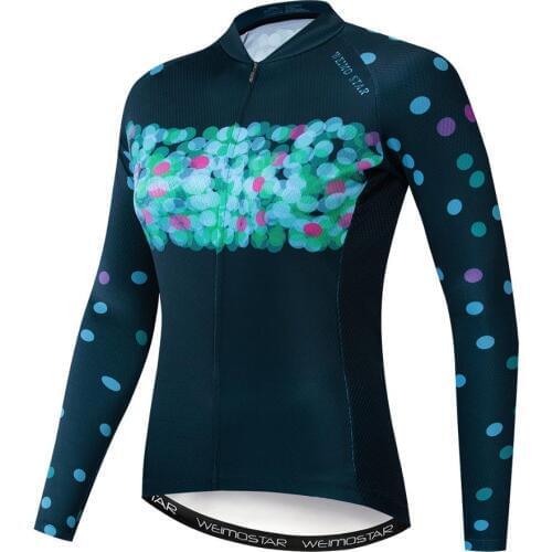 Blue Cycling Jersey Long Sleeve New Pro Ropa Ciclismo Team Autumn Bike Clothing Bicycle Shirt Maillot MTB Clothes Jersey