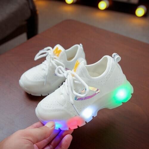 Bobora LED Shoes Toddler Baby Boys Girls Kids Sneakers Light Up Shoes
