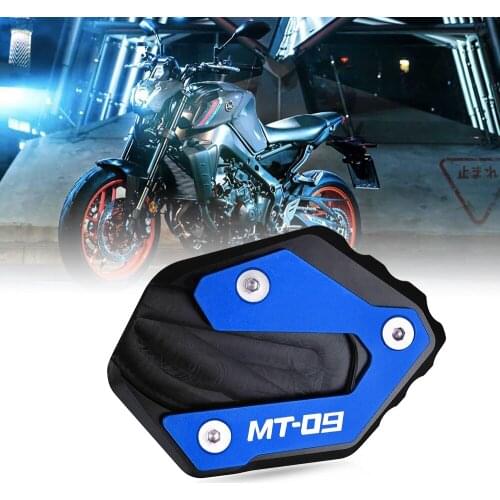 For Yamaha MT-09 Tracer MT09 Motorcycle Foot Enlarger Foot Side Stand Extension Plate 2014 2015 2016 2017 2018 2019 2020 2021