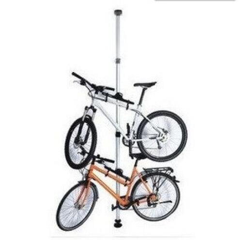 The bicycle Rack hanging exhibition 4 meters long For 2 Bikes Cycle Carriers Adjustable Length Bycle Hangers