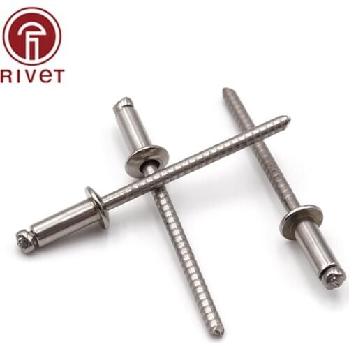 Open End Blind Rivets M3.2*5/6/7/8/9/10/11/12/13/14mm Round Head Stainless Steel Pop Rivet Decoration Nail Hollow Rivet Remaches