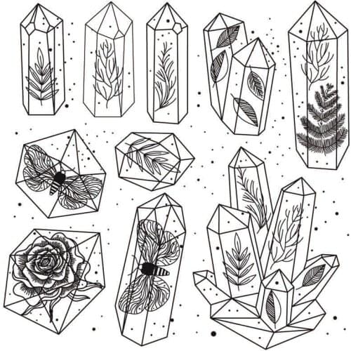 ZFPARTY Crystal Transparent Clear Silicone Stamp/Seal for DIY scrapbooking/photo album Decorative clear stamp sheets