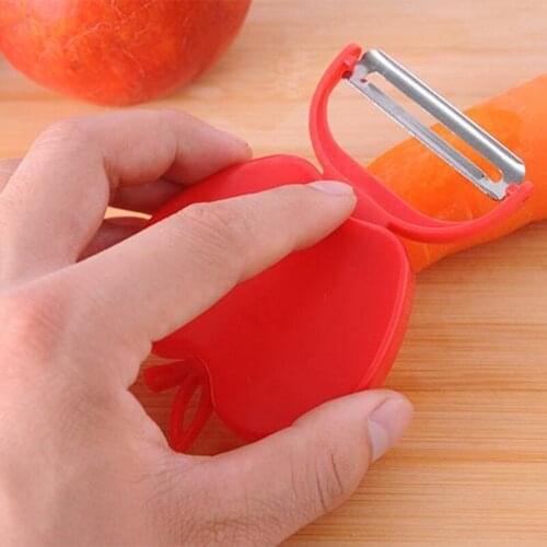 1PCS Creative Cartoons Folding Fruit Peeler Julienne Cutter Stainless Steel Blade Portable Household Kitchen Tools Accessories