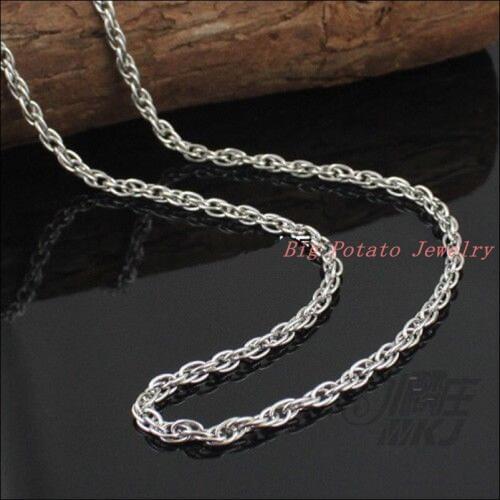 18-36" 3/6mm Fashion Jewelry 316L Stainless Steel Silver Color Curb Link Chain Mens Womens Necklace High Quality Not Fades