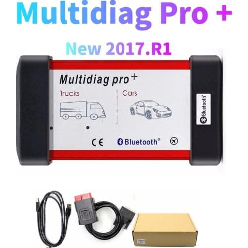 2021 Best NEW VCI multidiag pro+ vd DS150E cdp with Bluetooth 2017.R3 for Delphis obd2 Car Truck Diagnostic Tool Obd Scanner