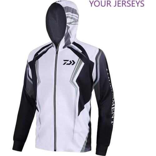 2022 DAIWA Fishing Shirts Quick Dry Breathable Clothing Men Outdoor Sport Hooded Cycling Clothes Pesca DAIWA Pesca Camiseta