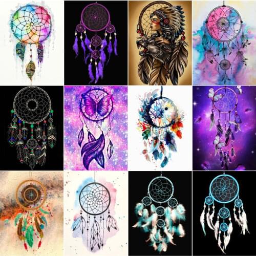 Diamond Painting Still Life Dreamcatcher 5D Diy Square Diamond Round Diamond Custom Full Diamond Cross Stitc Mosaic Home Decora