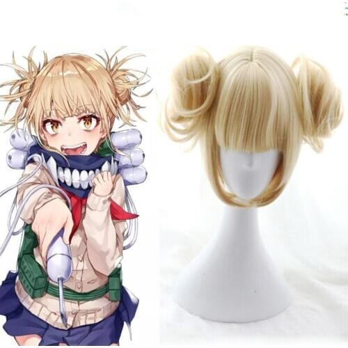 Anime My Hero Academia Cosplay Wig Himiko Toga Cosplay Wigs Heat Resistant Synthetic Halloween Boku No Hero Academia Deku Wig