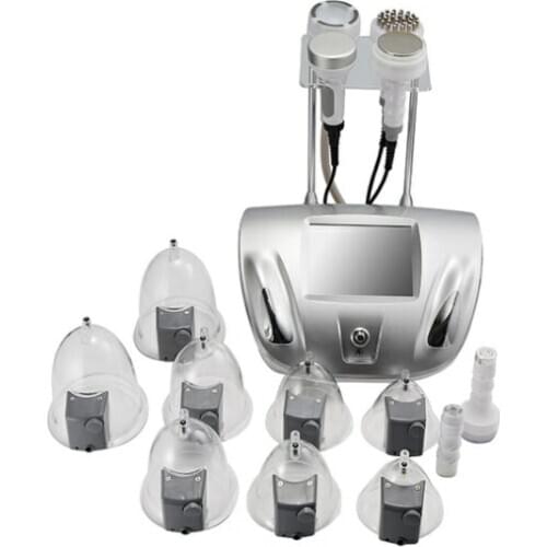 Newest 80k Ultrasonic Vaccum RF Suction Cavitation Body Slimming Machine Cupping Therapy Breast Enlargement Buttock Lifting