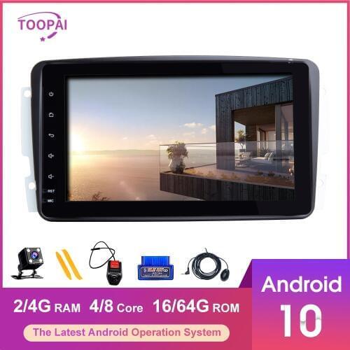TOOPAI Android 10 For Mercedes Benz CLK W209 Vito W639 Viano Auto Radio GPS Navigation SWC Car Multimedia Player IPS 2din New