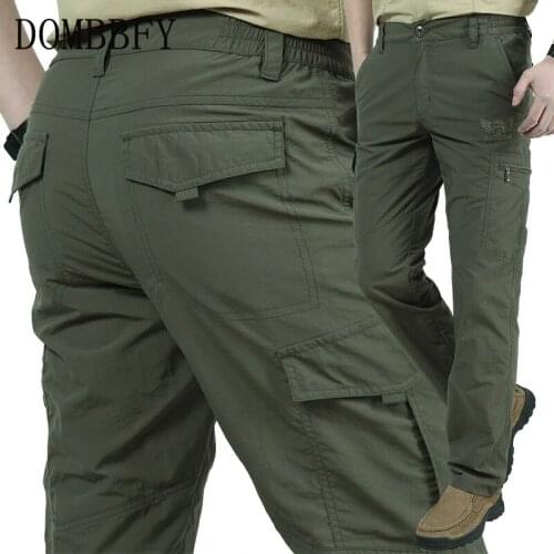 Quick Dry Casual Pants Men Summer Army Military Style Trousers Mens Tactical Cargo Pants Male lightweight Waterproof Trousers