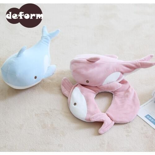 Deformable U-shape Neck Pillows Penguins Throw Pillows Neck Supporter Seat Cushion Headrest Office Nap Desktop Pad Nackenkissen