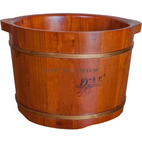 Chinese Toon Wood Foot Soaking Bucket Foot Bath Bucket Foot Bath Bucket Foot Bath Bucket Foot Bath Bucket Wooden Gift Buc