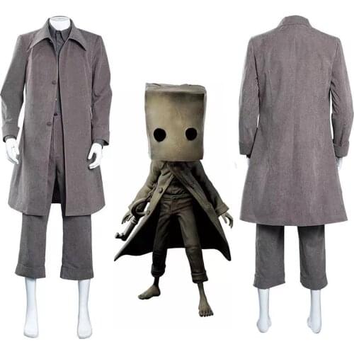 Game Cosplay Costumes Little Nightmares 2 Mono Coat Uniform Adult Performance Clothes Cloak Halloween Carnival Stage Performance