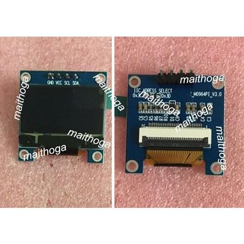 0.96 inch 4PIN White/Blue/Yellow Blue OLED Screen with Adapter Board SSD1306 Drive IC 128*64 IIC Interface