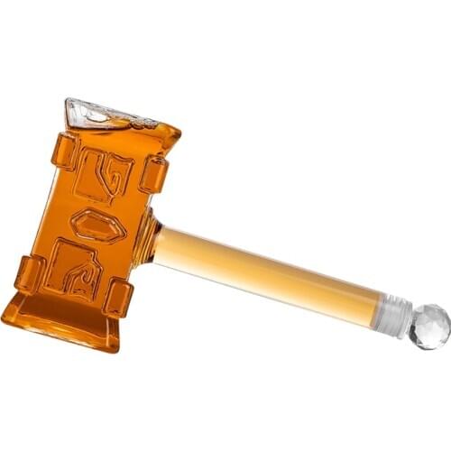 400ml Creative Hammer Hip Flagon Liquor Beer Red Wine Bottle Milk Water Glass Wine Pot Whiskey Dispenser Bar Counter Wine Set