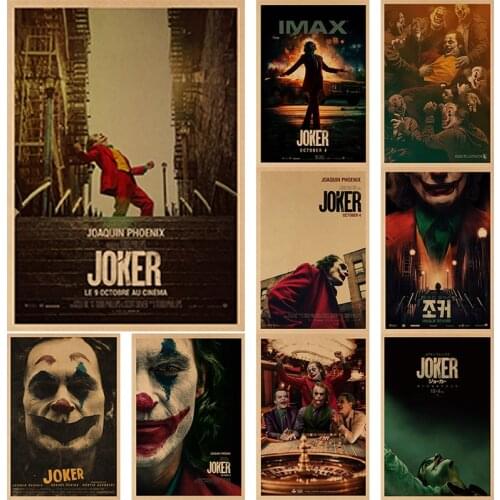 Buy 3 Get 4 The Joker Man Canvas Oil Painting Comic-joker Prints Wall Poster Home Decor Wall Frames for Living Room Decor
