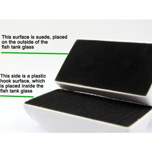 Mini Magnetic Fish Tank Aquarium Glass Cleaner Brush Magnets Strong Magnetic Clean Dead Ends Scratch-Free CLH@8