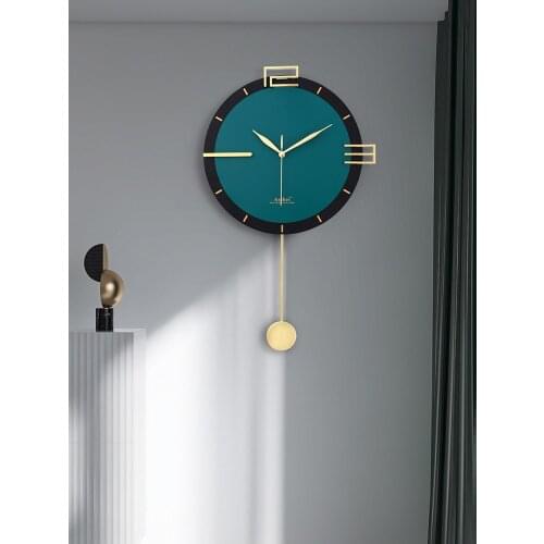 Minimalist Luxury Wall Clock Pendulum Kids Bedroom Antique Wall Clocks Art Dining Room Horloge Murale House Decoration EB5WC