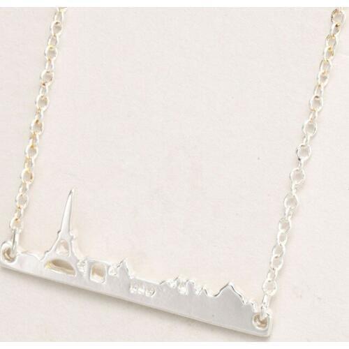 Fashionable castle Pendant necklace, the Tower and the structure of the necklaces Architectural landscape necklace