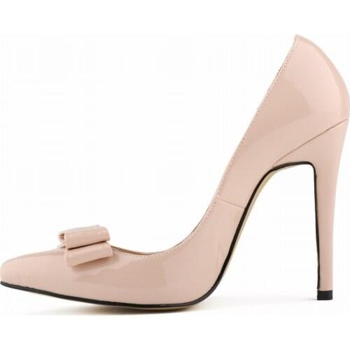 LOSLANDIFEN Fashion Womens Sexy Pointed Toe Patent Leather High Heels Corset Pumps Party Court Shoes US 5-10 302-19PA