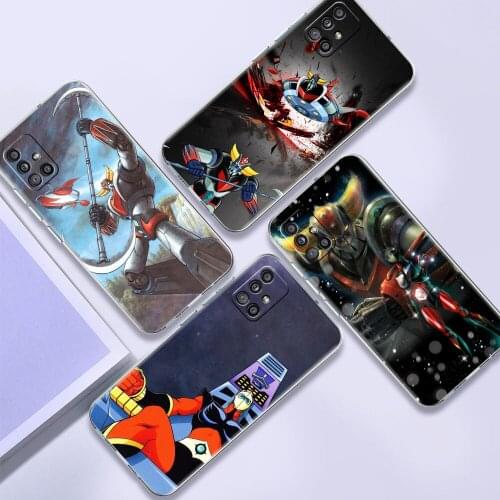 Soft TPU Case For Samsung Galaxy A51 A21s A52 A71 A12 A31 A41 A32 A02s M31 A11 A72 Transparent Phone Cover UFO Robot Grendizer