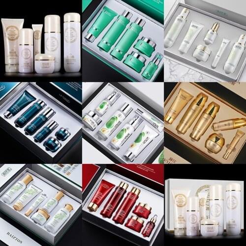 LAIKOU 6 To 12 Pcs Face Skin Care Product Set Repairing Anti-aging Wrinkle Moisturizing Shrink Pores Whitening Face Tonic Cream