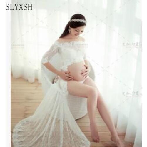 New summer style pregnancy dress for pregnant Maternity maternity dress photography props maternity gown photography props