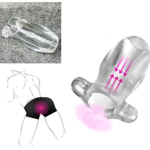 Hollow Open Tunnel Anal Plug Masturbator,Insert Fingers, Lube, Vibrator,Clear & Hollow For Maximum Visibility Anal Dilator